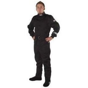 G-FORCE Racing Gear 4127MEDBK GF 125 Black Medium Single Layer Racing Pants