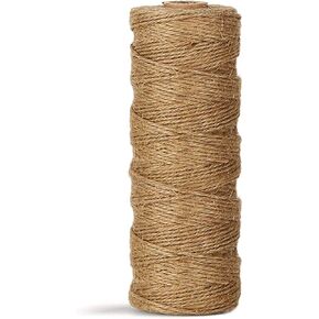 Natural Jute Twine Durable Industrial Packing Materials Heavy Duty Natural Brown Twine Jute Rope/String 328ft/100m for Arts, Crafts & Gardening Applications