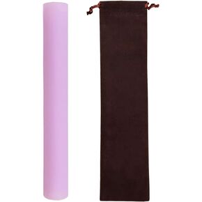 Singing Bowl Mallet Purple Acrylic Rubber Striker Mallet for Playing Quartz Crystal Singing Bowl with Bundle Pocket