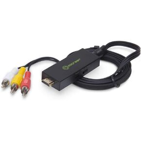 I/O Crest HDMI to AV Converter, HDMI to RCA Converter for Old TV, HDMI to 3 RCA Converter HDMI to CVBS Converter Adapter Supports PAL/NTSC, 1080P for Fire Stick, PS3, DVD, Blue-Ray, Xbox one, Roku