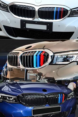 شرائط مصبغة شريطية ملونة M ، شرائط إدراج مصبغة رياضية M لـ 2019-2022 BMW G20 G21 3 Series 330i 340i w/ 2020 2021 (8 عوارض فقط) in Kuwait