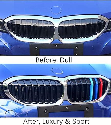 شرائط مصبغة شريطية ملونة M ، شرائط إدراج مصبغة رياضية M لـ 2019-2022 BMW G20 G21 3 Series 330i 340i w/ 2020 2021 (8 عوارض فقط) in Kuwait