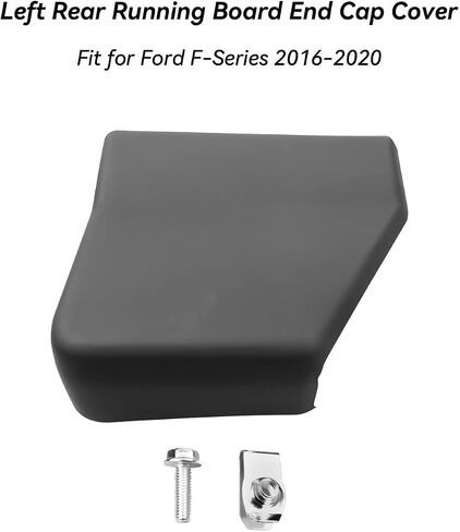 Right Rear Running Board End Cap Fit for Ford Expedition F-150 Super Duty w/Angular Running Boards, Replace FL3Z16A455-CB FL34 16N453-CE5YZ9, 1 Pcs Passenger Side in Saudi Arabia