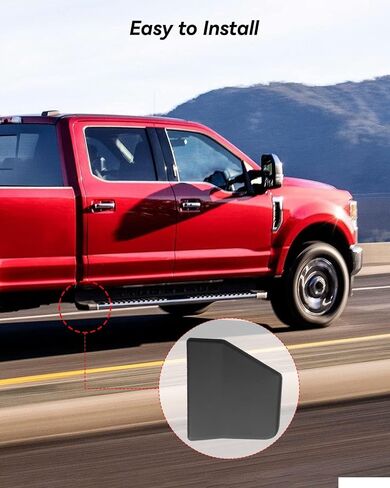 Right Rear Running Board End Cap Fit for Ford Expedition F-150 Super Duty w/Angular Running Boards, Replace FL3Z16A455-CB FL34 16N453-CE5YZ9, 1 Pcs Passenger Side in Saudi Arabia