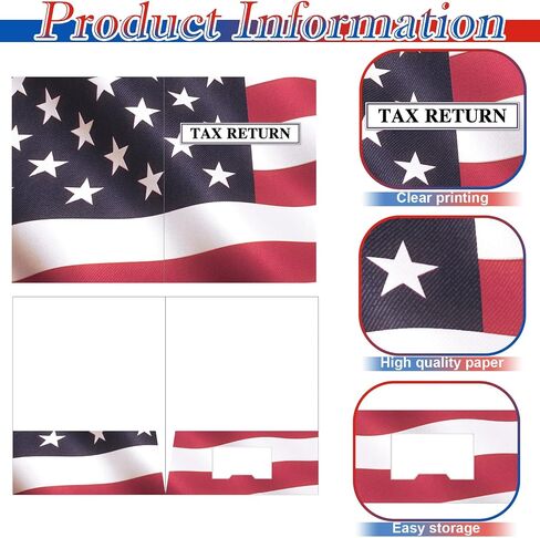50 Pcs Tax Return Folders 9 X 12 Inch Two Pocket Tax Folders for Tax Preparers Paper File Folders Tax Organizer for Documents Letter in Saudi Arabia