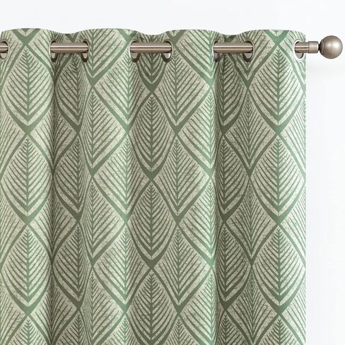 COLLACT 100% Boho Blackout Curtains for Bedroom 63 Inch Length Black on Beige Geometric Stripe Pattern Curtains for Living Room Thermal Insulated Room Darkening Drapes Grommet Window Curtains 2 Panels in Saudi Arabia