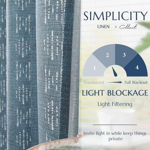 COLLACT 100% Boho Blackout Curtains for Bedroom 63 Inch Length Black on Beige Geometric Stripe Pattern Curtains for Living Room Thermal Insulated Room Darkening Drapes Grommet Window Curtains 2 Panels in Kuwait