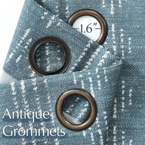 COLLACT 100% Boho Blackout Curtains for Bedroom 63 Inch Length Black on Beige Geometric Stripe Pattern Curtains for Living Room Thermal Insulated Room Darkening Drapes Grommet Window Curtains 2 Panels in Kuwait