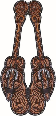 جيم تايلور من Western Rawhide Performance Floral Scallop Spur Straps in Kuwait