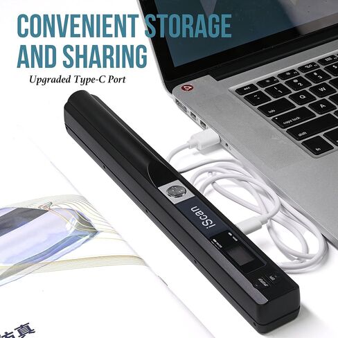 ماسح ضوئي للمستندات مقاس A4 مزود ببطاقة ذاكرة سعة 16 جيجابايت محمول باليد بدقة 900 نقطة في البوصة JPG PDF وماسح ضوئي للصور in Kuwait