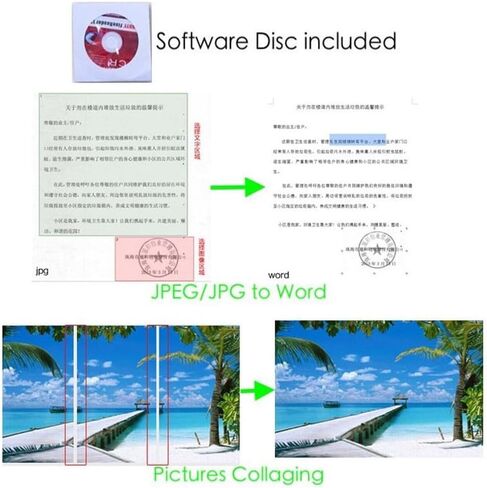 ماسح ضوئي للمستندات مقاس A4 مزود ببطاقة ذاكرة سعة 16 جيجابايت محمول باليد بدقة 900 نقطة في البوصة JPG PDF وماسح ضوئي للصور in Kuwait