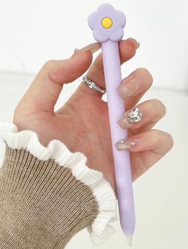LOVE MEI Compatible with Apple Pencil USB C Sleeve Case, Cute Paw Design Silicone Sleeve Protective Skin Case Cover Non-Slip Smooth Grip Compatible with Apple Pencil 3rd Generation (White) in Kuwait