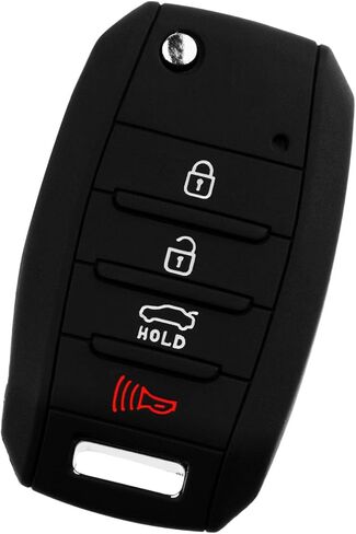 KeyGuardz دخول بدون مفتاح عن بعد مفتاح السيارة فوب غطاء خارجي من المطاط الناعم حافظة واقية لكيا هيونداي OSLOKA-875T، TQ8-RKE-4F19 in Saudi Arabia