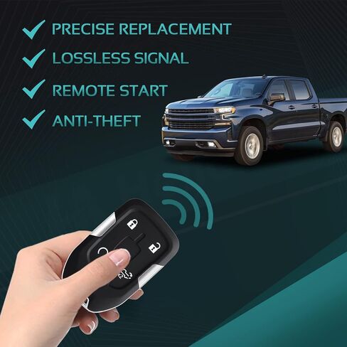 Key Fob for GMC Yukon Chevy Tahoe /Suburban HYQ1AA 2014 2015 2016 2017 Keyless Entry Key Shell case Cover in Kuwait