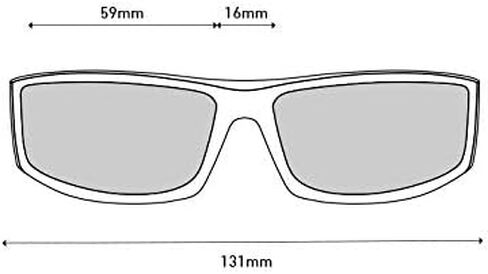 SPY Cooper XL, Rectangular Wrap Sunglasses, Color and Contrast Enhancing Lenses, Matte Black - Grey Lenses in Saudi Arabia
