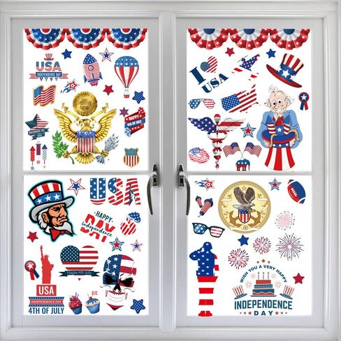 9 Sheets Window Clings for Summer Glass Windows, Beach Pool Party Window Decals Supplies, Ice Cream Flower Starfish Window Stickers for Window Wall Art Decorations in Saudi Arabia