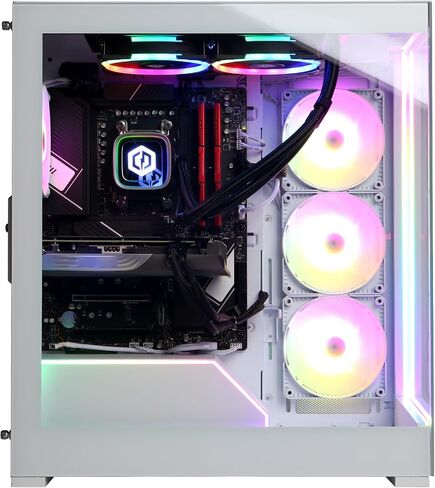 كمبيوتر CyberPowerPC Gamer Supreme Liquid Cool للألعاب، AMD Ryzen 9 7900X 4.7 جيجا هرتز، GeForce RTX 4070 Super 12 جيجا، 64 جيجا DDR5، 2 تيرابايت PCIe Gen4 SSD، جاهز للواي فاي ونظام التشغيل Windows 11 Home (SLC8390A2) in Saudi Arabia