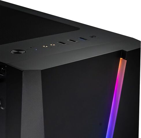 كمبيوتر الألعاب YEYIAN Kunai - Intel الجيل الثاني عشر i5-12400F GeForce RTX 3060 Ti Gaming PC Desktop، 1 تيرابايت NVMe SSD، 16 جيجابايت DDR4 3200 ميجاهرتز RAM، Win 11 Home، USB-C 3.2، WiFi 6، 650 واط PSU، 3 مراوح ARGB in Kuwait