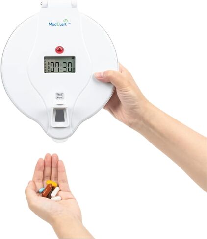 XL Premium Automatic Pill Dispenser - Large 28-Day Electronic Medication Organizer, Key Lock Box, 9 Alarms - Voice Record, Automatic Pill Dispenser for Eldelry with Alarm, FSA/HSA Eligible in Saudi Arabia
