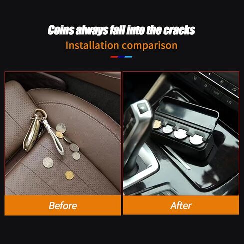 حامل عملات معدنية Pack-1 لموزع أموال لتخزين منظم تغيير السيارة، تخزين العملات المعدنية المحمول، عملات معدنية بأحجام مختلفة، عالمية لمعظم السيارات والشاحنات (أسود) in Saudi Arabia