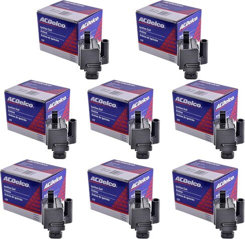 مجموعة ملف الإشعال OEM-ACD الجديدة (8) تناسب الملف المربع لمحركات LS2، LS4، LS7، التصميم الأول ACDelco Mexico D581 in Kuwait