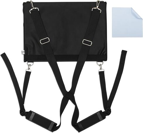 Laptop Harness - Walking Desk-Hands Free Portable Wearable Desk with Adjustable Straps for up to 16" Laptop, MacBook, Notebook- Complete with Microfiber Cloth in Saudi Arabia