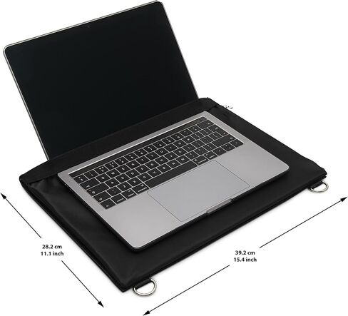 Laptop Harness - Walking Desk-Hands Free Portable Wearable Desk with Adjustable Straps for up to 16" Laptop, MacBook, Notebook- Complete with Microfiber Cloth in Saudi Arabia