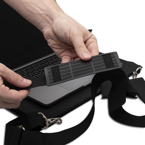 Laptop Harness - Walking Desk-Hands Free Portable Wearable Desk with Adjustable Straps for up to 16" Laptop, MacBook, Notebook- Complete with Microfiber Cloth in Saudi Arabia
