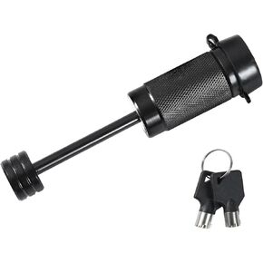 Trailer Hitch Coupler Lock Pin 1/4" Small Trailer Security Towing Tow Bar Heavy Duty Anti-Theft 2-1/2 Inch Wide RV Hitch Lock Parts Connector
