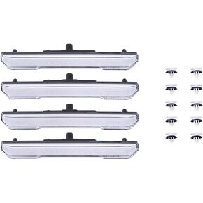 ديناميات الصمام الثنائي LED Sidemarkers متوافقة مع GMC Sierra HD 2500/3500 2020-2023 ، المدخنة (مجموعة)