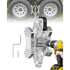 2025 RV X Chocks Wheel Stabilizers for Travel Trailers, 2 Pack X-Shaped Wheel Chocks [Allow Drill Adjust], Camper Stabilizers Locking Chock for Travel Trailer Accessories