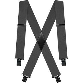 2" Suspenders for Men Big and Tall Heavy Duty Strong Clips Hunting Skip Braces Work Suspenders Men