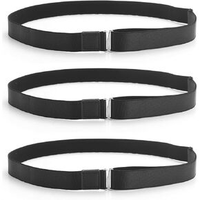 3Pcs Shirt Stays Belt, Adjustable Invisible Elastic Belt Style Shirt Stay for Women/Men in Saudi Arabia