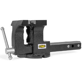 Stark USA 2-in-1 Tow Hitch Truck Vise 6" Bench Vise Fits Standard 2" Hitch Receiver Bench Mount Trailer Portable Work Vise Truck Trailer Receiver Vise
