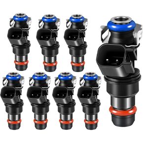 Fuel Injectors 12580681 Set of 8 Compatible with Chevy Avalanche 2007-2009,for Colorado 2009,for Express 2500 2008-2009,for GMC Envoy 2005-2009,for Yukon 2007-2009,for Hummer H2 2008 FJ887