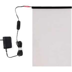 PDLC Switchable Smart Film Electric Smart Glass Film Adhesive All Day Privacy Protection Window Sticker, 6Inch x 12Inch