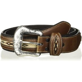 Nocona Belt Co. Men's Top Hand Black Middle Inlay