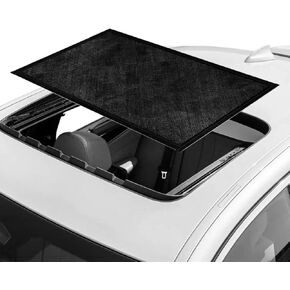 Car Sunroof Sun Shade, Magnetic Quick Install UV Sun Protection Auto Roof Screen Cover for Overnight Camping, Breathable Sunshade Mesh for Vehicle Moonroof and Side Window