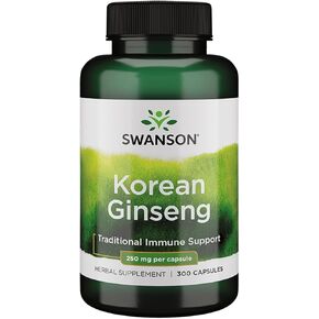 Swanson Korean Ginseng 250 Milligrams 300 Capsules