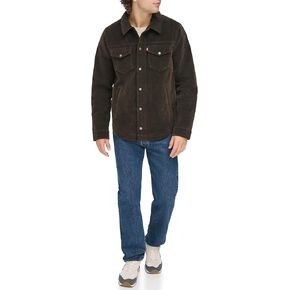 Levi's Men's Faux Leather Shirt Jacket