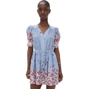 Sea Women's Whitney Print Puff Mini Dress