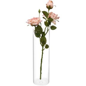 Fixwal Flower Vases, 12" H x 3.5" W, Clear Glass Cylinder Cylinder Vases for Centerpieces, Skinny Bud Tall Vase Floating Candle Holder Vase for Table Shelf, Party, Wedding, Home Decor