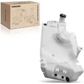 A-Premium Windshield Washer Reservoir Tank Assembly Compatible with Select Chevy, GMC, Buick, Isuzu, Oldsmobile & Saab Models - Trailblazer EXT, Envoy XUV, Ascender - with Cap