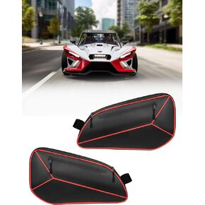 Waterproof Side Storage Bags for Polaris Slingshot 2015-2023 Models | Dual Compartment Door Organizer with SBS Zippers, Special Fit for Polaris Slingshot SL S LE SLR GT Accessories (1 Pair)