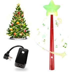 Magic Light Wand Remote - Wireless Control for Music-Activated Light Show, Trees and Decorations Indoor/Outdoor