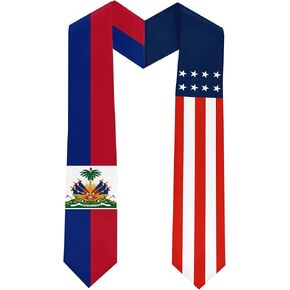 Haiti Flag International Turners Terguation Sash Stole Scarves 180 × 13 سم/70 × 5 بوصات.