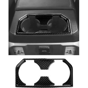 Armrest Box Rear Cup Holder Cover Trim Bezel Fit for Ford F150 2015 2016 2017 2018 2019 2020 Rear Water Bottle Holder Cover Trim Center Consoles Interior Decor Accessories, Chrome