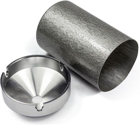Aluminum Car Ashtray Smellproof for Cup Holder,Portable Auto Ashtray Smokeless Car Accessories for Home Office (Black) in Saudi Arabia
