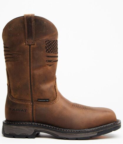 ARIAT Men's Liberty 11" Workhog Western Work Boot Broad Square Toe - 10034683 in Saudi Arabia