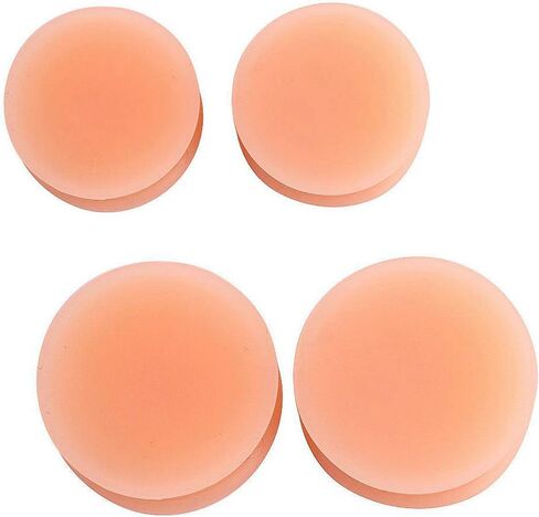 FM FM42 4 Pairs of Flesh Skin Colored Silicone Ear Plugs Hiding Hide Hider Retainer (3mm, 4mm, 5mm, 6mm) PJ1030 in Saudi Arabia